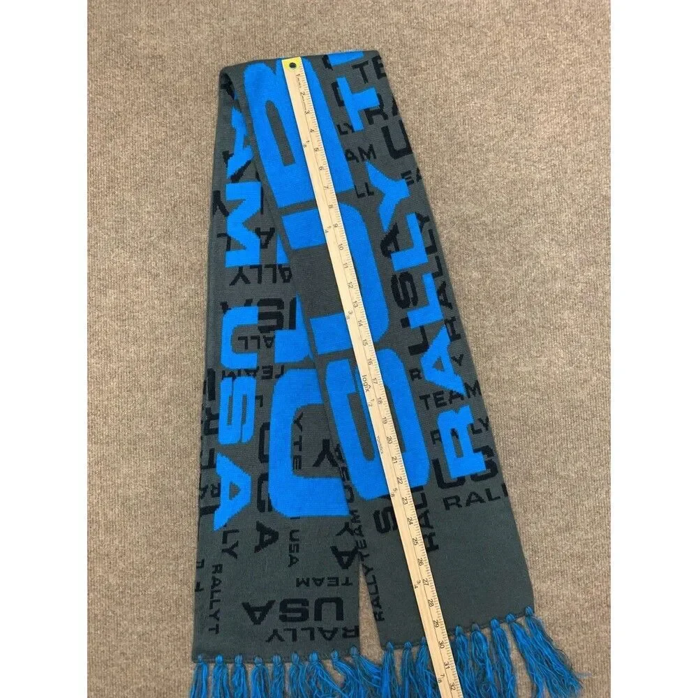 Subaru Scarf Official Rally Team USA Knit Fringe WRX Sti Racing